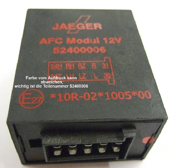 Modul Steuergerät Jaeger automotive, AFC Modul 12V Ersatz 52400006 u. 52400570