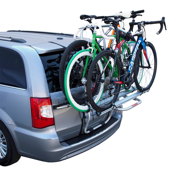 VW Caddy Life, 5-T MPV Bj. 2015-, kompatibler Fabbri Fahrradträger f. 2 Fahrräder für Heckträger für VW VW Caddy Life, 5-T MPV Bj. 2015- kompatibler 3er Fahrradträger