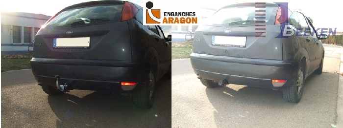 Anhängerkupplung für Ford-Focus Fließheck, nicht ST 225, RS, Baureihe 2001-2003 abnehmbar