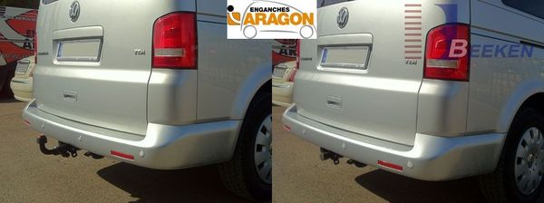 Anhängerkupplung für VW-Transporter T5, Kasten Bus Kombi, inkl. 4x4, spez. California, Baureihe 2009-2015 abnehmbar