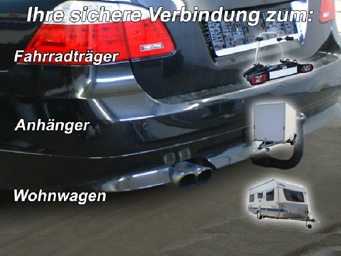 Anhängerkupplung BMW-5er Touring E61, Baureihe 2007- Ausf.:  vertikal
