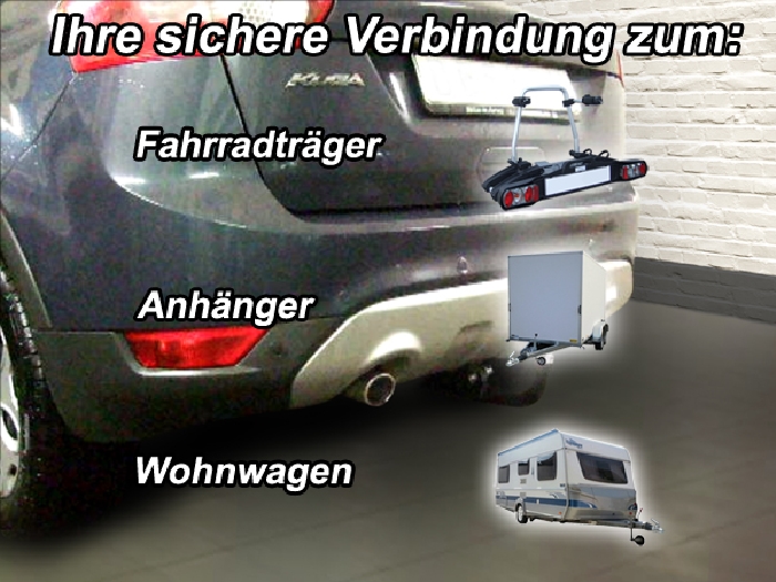 Anhängerkupplung Ford-Kuga, Baureihe 2008-2012,  Ausf.: V-abnehmbar
