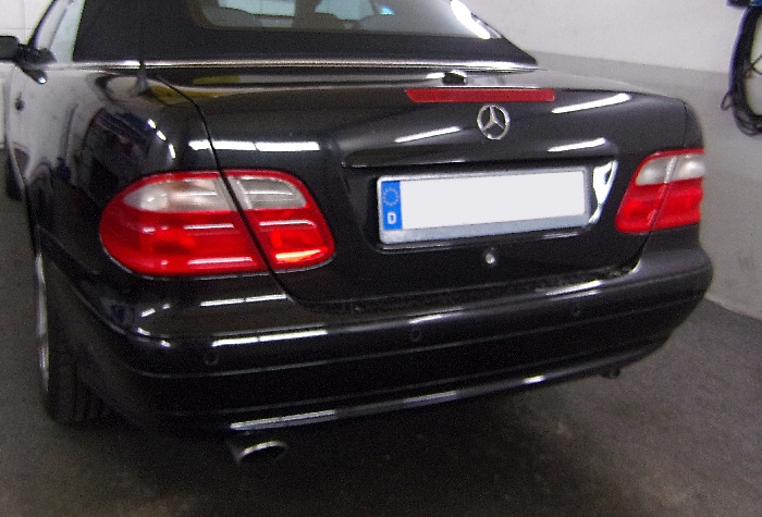 Anhängerkupplung für Mercedes-CLK Coupé, Cabrio C208, nicht 430, Baureihe 1997-2002  vertikal