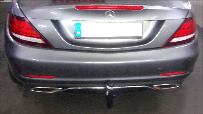 Anhängerkupplung Mercedes SLC R172, nur für Heckträgerbetrieb, Baureihe 2016-  vertikal