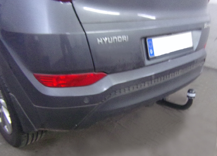 Anhängerkupplung für Hyundai-Tucson NX4, spez. Hybrid, ohne Elektrosatzvorbereitung, Baureihe 2020-2024 V-abnehmbar