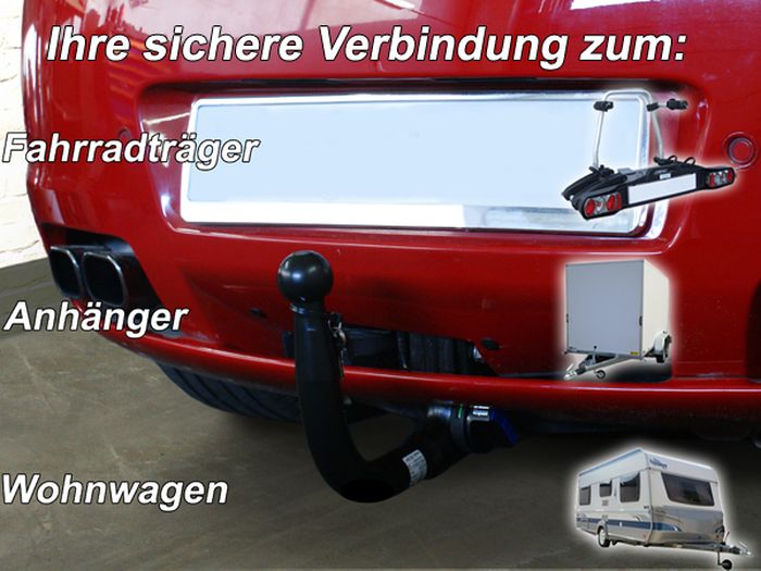 Anhängerkupplung für Alfa Romeo-Brera inkl. 4x4, inkl. V6, Baureihe 2005-2010 V-abnehmbar