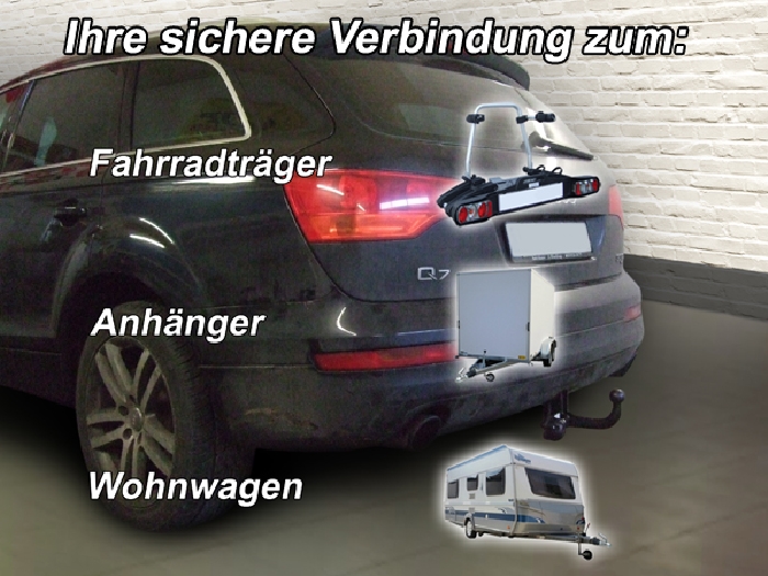 Anhängerkupplung für Audi-Q7, Baureihe 2006-2015 starr