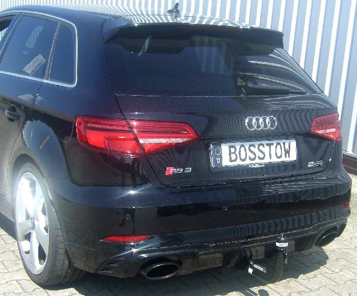 Anhängerkupplung für Audi-RS3 Sportback 8VA,8VF, nur für Heckträgerbetrieb, Montage nur bei uns im Haus, Baureihe 2015-2020 V-abnehmbar