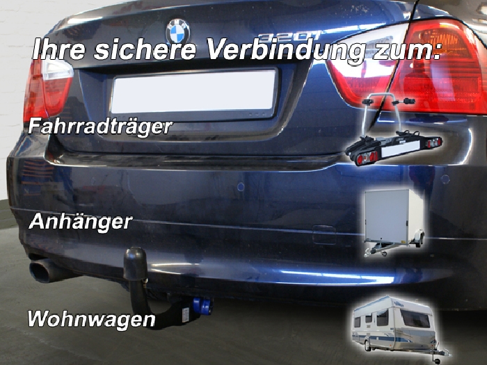 Anhängerkupplung für BMW-3er Limousine E90, Baureihe 2005-2010 V-abnehmbar