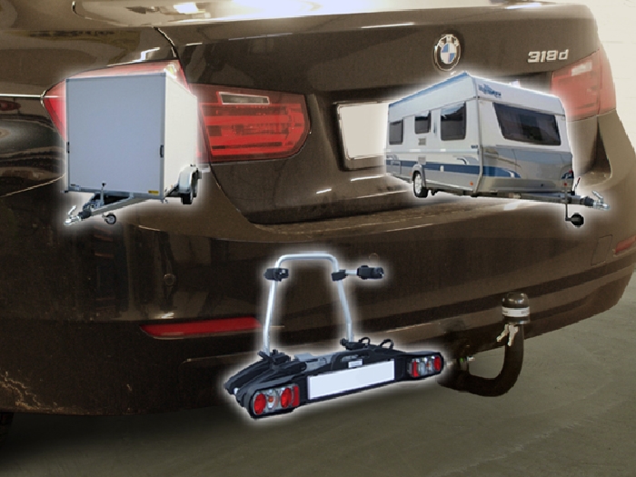 Anhängerkupplung für BMW-3er Limousine F30, Baureihe 2014-2018 V-abnehmbar