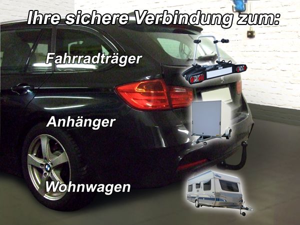 Anhängerkupplung für BMW-3er Touring F31, spez. M- Performance, Baureihe 2012-2014 V-abnehmbar