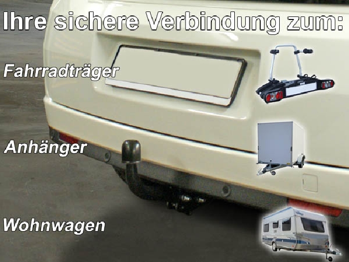 Anhängerkupplung für Fiat-Doblo 263, spez. CNG, Baureihe 2010-2022 starr