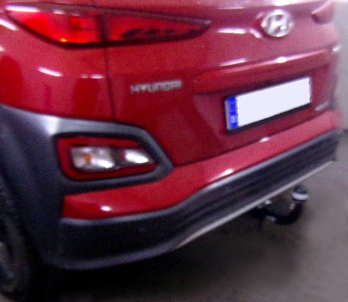 Anhängerkupplung für Hyundai-Kona Elektro ohne E-Satz Vorbereitung, nur für Heckträgerbetrieb, Baureihe 2018-2023 V-abnehmbar