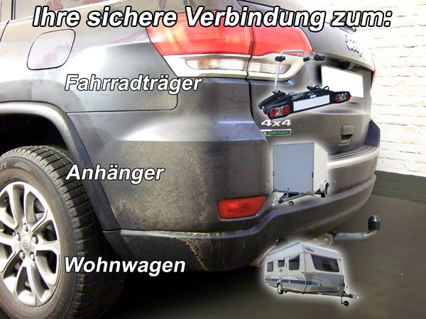 Anhängerkupplung für Jeep-Grand Cherokee WK spez. Diesel Fahrzeuge mit AdBlue System, Baureihe 2013- starr