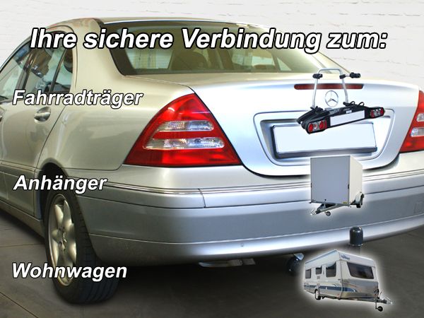 Anhängerkupplung für Mercedes-C-Klasse Lim. W203, Baureihe 2000-2005 V-abnehmbar