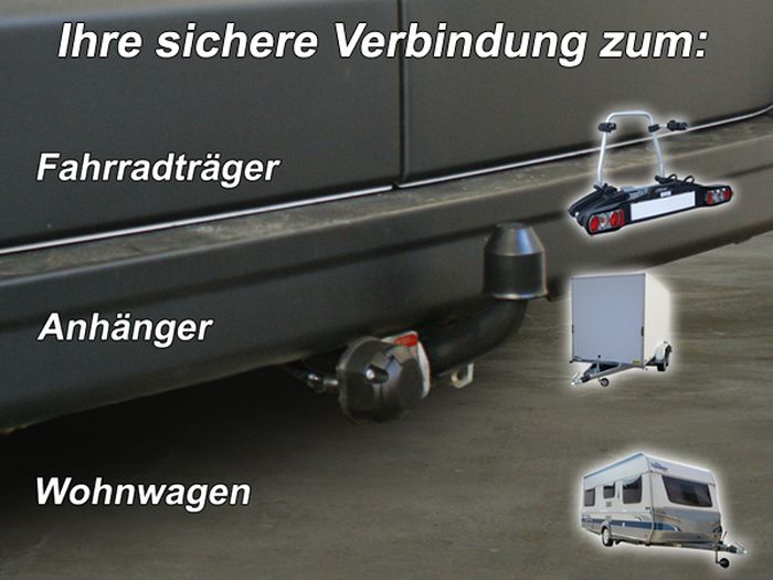 Anhängerkupplung für Opel-Movano Kasten, Bus, Kombi, Frontantrieb, Fzg. ohne Elektrosatz Vorbereitung, Baureihe 2010-2014 starr
