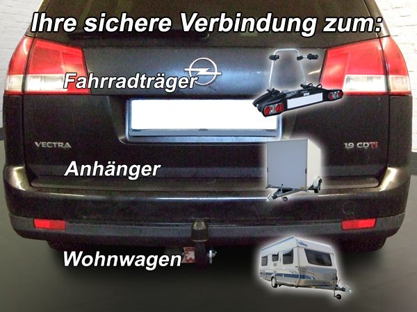 Anhängerkupplung für Opel-Vectra C, Kombi, Baureihe 2003- starr
