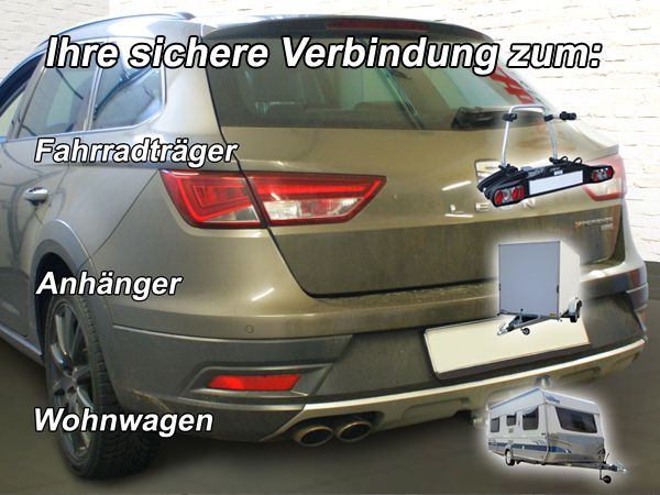 Anhängerkupplung für Seat-Leon X-Perience, Baureihe 2014-2017 abnehmbar