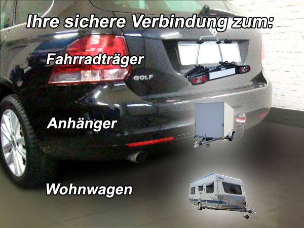 Anhängerkupplung für VW-Golf VI, Variant, Baureihe 2009- V-abnehmbar
