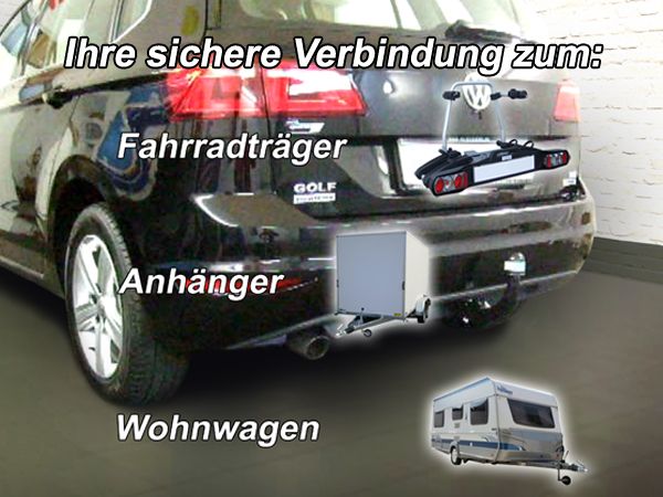 Anhängerkupplung für VW-Golf VII Sportsvan, speziell für R-Line, Baureihe 2014-2018 V-abnehmbar