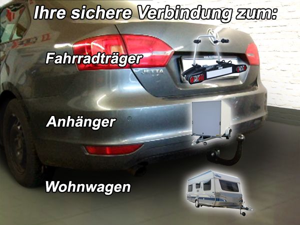 Anhängerkupplung für VW-Jetta IV, Baureihe 2011-2014 V-abnehmbar